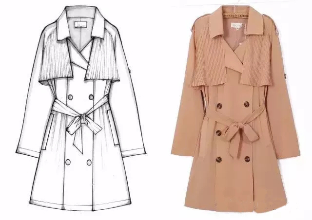 手繪服裝平面款式圖1:1對照指南 從衣飾到鞋帽的繪制教程